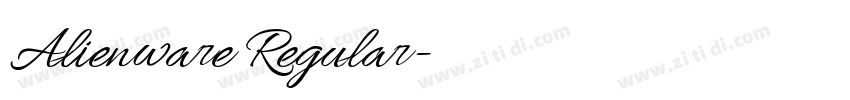 Alienware Regular字体转换